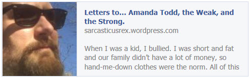 Letter to Amanda, the Strong and the Weak